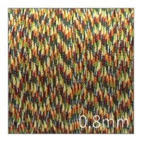 Paracorde cordon nylon tressé 0,8mm multicolore