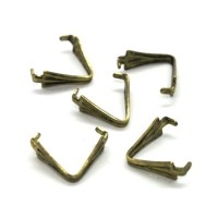 5 Bélières à griffes 11mm bronze
