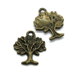 Breloque arbre bronze