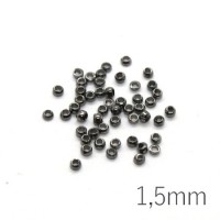 Mini perles à écraser 1,5mm gunmetal x50