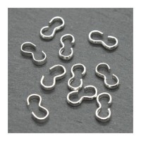 Perles attaches connecteur double quick links 8x4mm