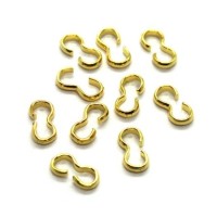 Perles attaches connecteur double quick links 8x4mm