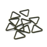 Anneaux triangulaires 10mm bronze