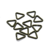Anneaux triangulaires 7mm bronze