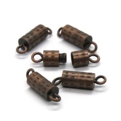 5 Fermoirs à visser cuivre