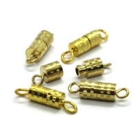 5 Fermoirs à visser dorés