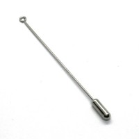 Epingle à chapeau avec anneau 70mm vieil argent