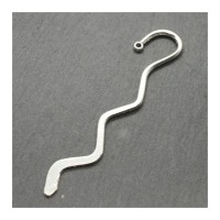 Support marque page zig zag argent vieilli 82mm