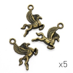 Breloque cheval pégase bronze