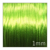 Cordon satin queue de rat 1mm vert clair