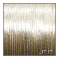 Cordon satin queue de rat 1mm crème