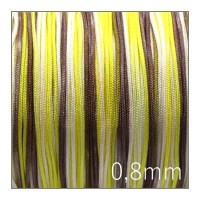5m fil nylon tressé multicolore 0,8mm - modèle C