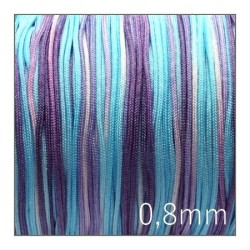 5m fil nylon tressé multicolore 0,8mm - modèle E