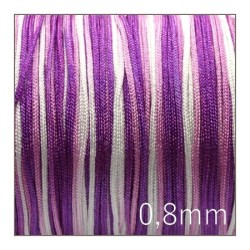 5m fil nylon tressé multicolore 0,8mm - modèle G