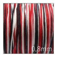 Fil nylon tressé multicolore 0,8mm - modèle M
