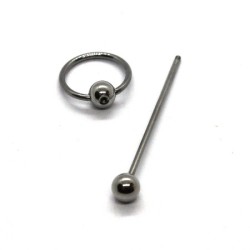 Pendentif à garnir 48mm en métal vieil argent