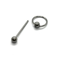 Pendentif à garnir 39mm en métal vieil argent