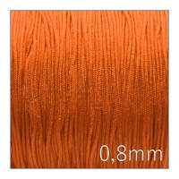 Fil nylon tressé 0,8mm orange