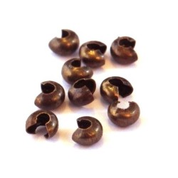 Caches perles à écraser 3mm cuivre