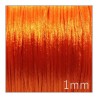 Cordon satin queue de rat 1mm orange