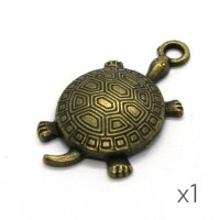 Breloque tortue de mer 34mm bronze