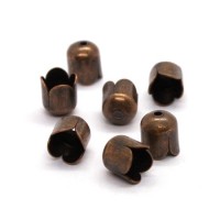 Embouts coupelle tulipe 6mm cuivre x10