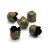 Embouts coupelle tulipe 8mm bronze x10