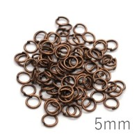 100 anneaux brisés 6mm cuivre
