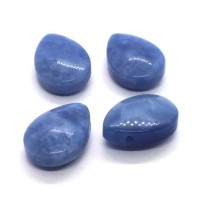 Perle goutte aventurine bleue 18mm