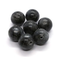 Perle ronde larvikite 12mm