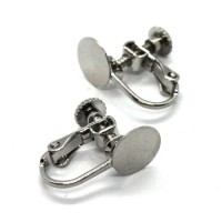 Attaches boucles d'oreilles clip avec plateau à coller