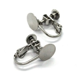 Attaches boucles d'oreilles clip avec plateau à coller