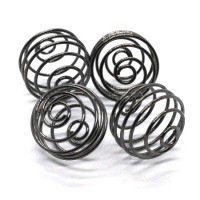 4 Cages à perle 17mm noir gunmetal