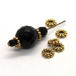 Perles métal rondelles roues