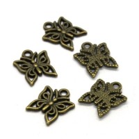 Breloques papillon bronze