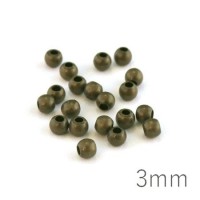 Perles métal 3mm bronze x20