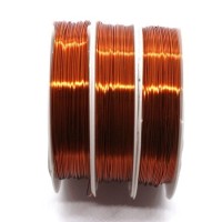 Bobine fil métal cuivre orange 0,5mm x 8m