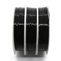 8m Fil de cuivre pour bijoux 0,5mm noir