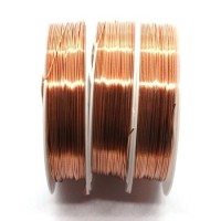 Bobine fil métal couleur cuivre 0,3mm x 20m
