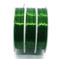 Bobine fil cuivre émeraude 0,5mm x 8m