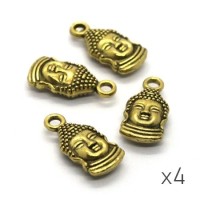 Breloque bouddha dorée 15mm x4
