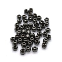Perles CCB rondes 4mm gunmetal x50