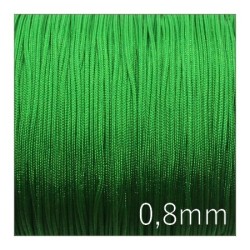 Fil de jade nylon tressé 0,8mm vert bouteille