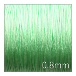 Fil de jade nylon tressé 0,8mm vert clair