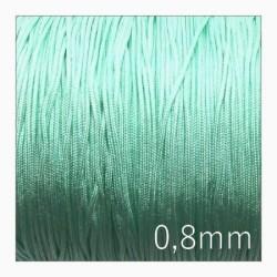 Fil nylon tressé 0,8mm vert pistache