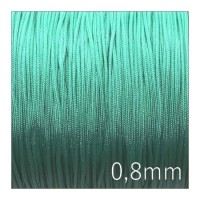 Fil nylon tressé fil jade 0,8mm vert menthe