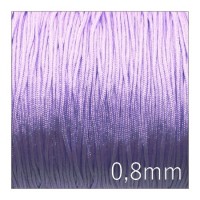 Fil de jade nylon tressé 0,8mm lilas