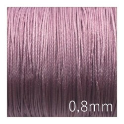 Fil nylon tressé 0,8mm parme