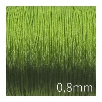 Fil nylon tressé 0,8mm vert