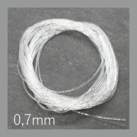 Fil élastique transparent pour bijoux 0,7mm